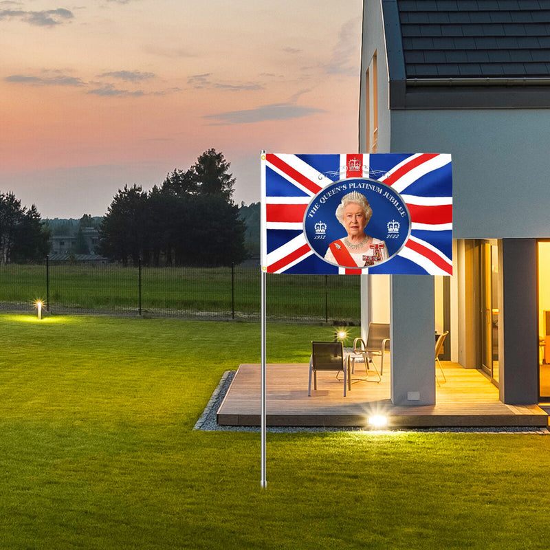 Polyester Giant England Flag Queen Elizabeth II & Attractive Queen Day Flags