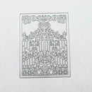 Metal Steel Cutting Dies Lace Fence Door Frame Scrapbookind DIY Stencil T5 E6B4