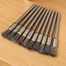 10x 3mm Rotary Steel Wire Wheel Brush Cup Kits Shank Grinder Drills Rust W hot.