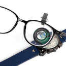 Clip-On Eyeglass Magnifier Loupes Magnifying Watchmakers Repair Tool (10X) Newly