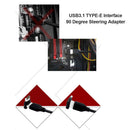 USB Header Adapter Computer Motherboard Type-C USB3.1 Type-E 90 Degree Converter