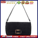 Corduroy Retro Women Shoulder Bag Pure Color Totes Elegant Travel Handbag Purse