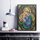 5D Warm Mother Child DIY Embroidery Full Round Drill Diamond Painting Ornaments