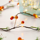 Tiny Flower and Fruit Vine Fairy String Lights LED NE W Artificial Flower F5R9
