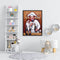 Oil Paint By Numbers Cook Frameless Picture Craft Kits for Home Living Room