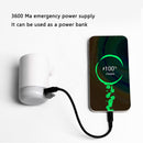 4 in 1 Mini Electric Inflatable Air Pump USB Outdoor Camping Light (White) Newly