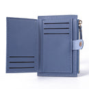 Women Fashion Leather Credit Card Wallet Card Case Ladies Casual Mini Coin