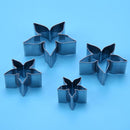 Roses Calyx Fondant Cake Decor Tools Stainless Steel Baking Mold (4pcs) Newly