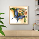Diamond Painting Kit 5D Special Shaped DIY Butterfly Flowers Rhinestone Pic