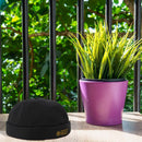 Women Men Hats Cotton Landlord Breathable Beanie Hat Sailor Cap (Black)