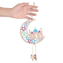 Wooden Kareem Eid Hanging Pendant DIY Craft Home Decorations Mubarak Ornament
