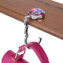 Portable Handbag Hook Foldable Desk Bag Purse Metal Holder Hanger Gifts(D) Newly