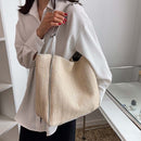 Straw Shoulder Tote Bags Women Beach Large-capacity Lady Shopping Handbag Purses