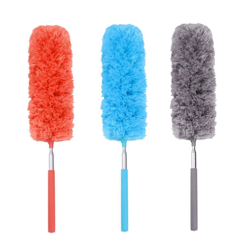 5pcs Adjustable Extend Microfiber Duster Dusting Brush Cleaning(Orange)
