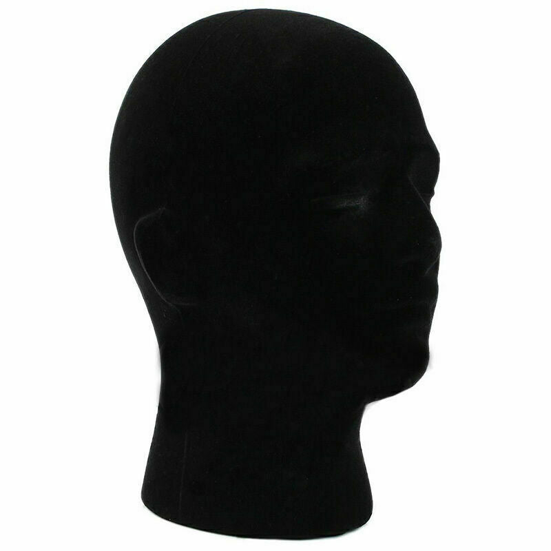 Styroporkopf Schwarz Perückenkopf Hutständer weiblich N5Q0 J7C7 p män e I8Z2