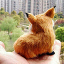 Simulation Sitting Fox Stuffed Animal Soft Plush Kids Gifts Christmas R3G3 Y1F0
