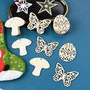 Rabbit Easter eggs Hanging Ornaments Easter Wood Chips Easter Decorations
