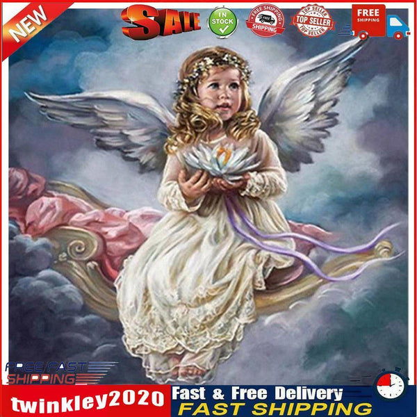 5D DIY Full Drill Diamond Painting Baby Angel Cross Stitch Embroidery Kits Newly