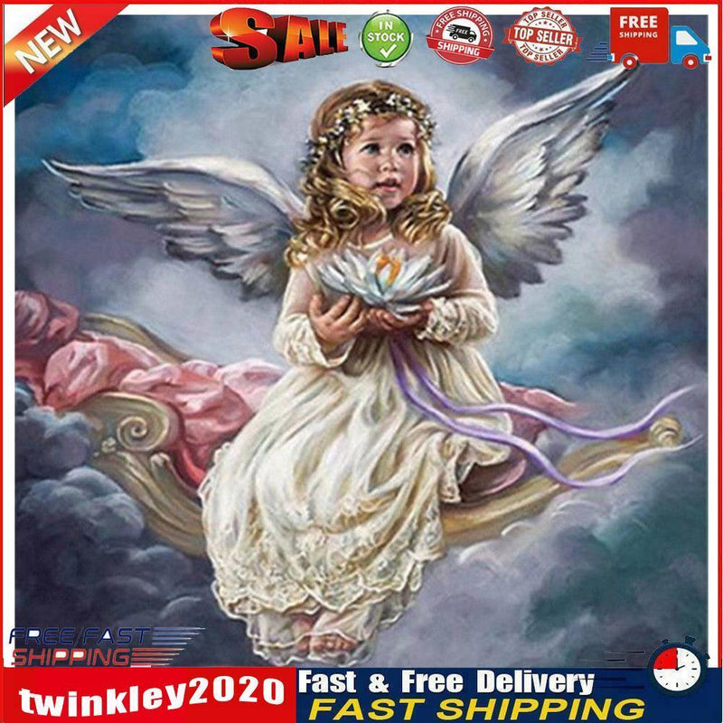 5D DIY Full Drill Diamond Painting Baby Angel Cross Stitch Embroidery Kits Newly
