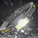 LED Sensor Headlight 6 Modes XPG+COB USB Head Torch Flashlight for Running Camp