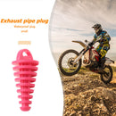 Motorcycle Exhaust Pipe Air-bleeder Plug Muffler Wash Plug Small (Pink) Newly