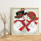 Handmade Partial Drill Snowman Couple 5D Special Shaped DIY Diamond Painting Kit