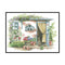 Partial Embroidery Scene 2-Strand 14CT Printed Fabric Cross Stitch Needlework