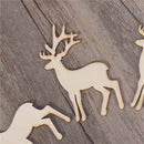 Decorations Christmas Tree Hanging Wooden Elk Decor Reindeer Hanging Card