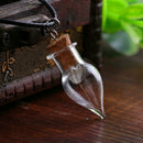 10 x Mini Empty Teardrop-shaped Vials Glass Bottles Vial Charm Pendant T hot.