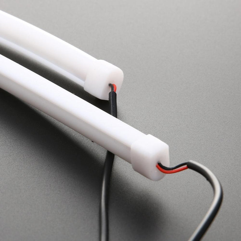 2x 60CM LED Car DRL Daytime Running Lamp Strip Light Flexible Soft Tube