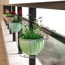 Sill Home Decor Hanging Flower Pot Rack Guardrail Balcony Planter Pot Stand