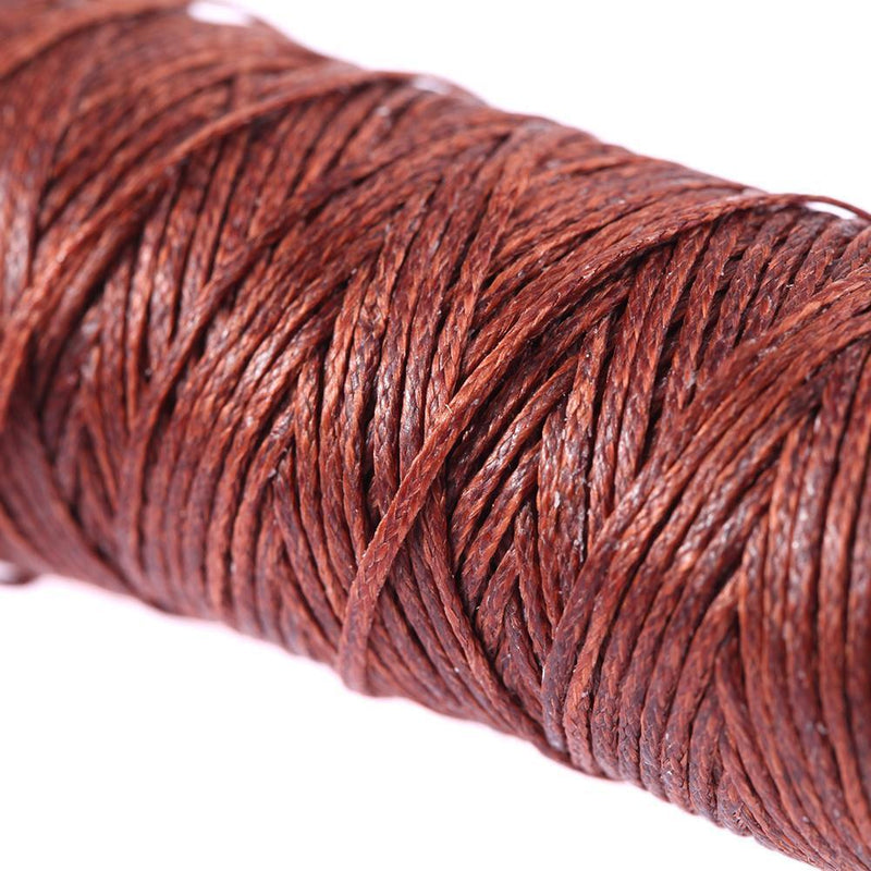 150D 50m Wear Resistant Wax Thread DIY Leather Purse Sewing Line(Coffee)