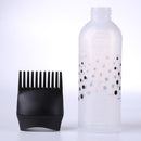 50oz Empty Hair Dye Applicator Brush Bottle Color Dispensing Comb (Black)