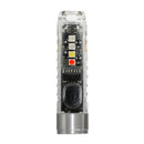 Keychain LED Flashlight Mini Pocket Torch for EDC Emergency (Fluorescent)