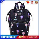 Fashion Women Printing Mummy Diaper Bag Nappy Large Handbag (Black Balloon)