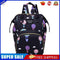 Fashion Women Printing Mummy Diaper Bag Nappy Large Handbag (Black Balloon)