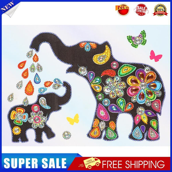 Diamond Painting Little Elephant Partial Special Rhinestone Picture (UP061)