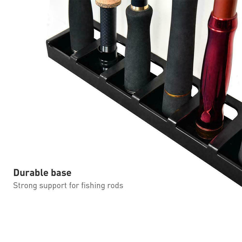 Wall-mounted fishing rod rack bracket storage rack fishing rack plastic Z7N8