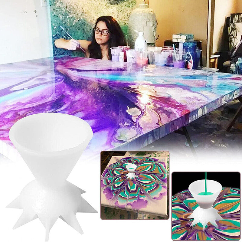 Mini Paint Pouring Funnel Pouring Cup DIY Making Acrylic Paint Painting Tools