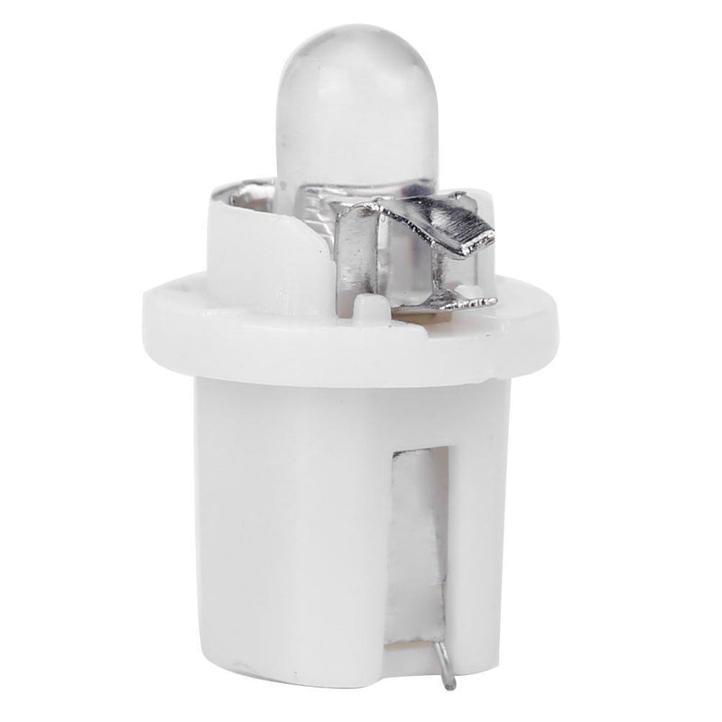 10pcs T5 B8.5D 5050 SMD LED Car Instrument Dashboard Light Bulbs (White) Newly