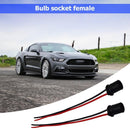 2x T10 W5W LED Bulb Holder Adapter Socket Harness Female Plugs Connectors