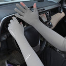 Ice Arm Sleeves Unisex UV Protection Half Finger Arm Cover (2 Finger Gray) Newly