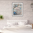 5D Diamond Painting Butterfly Letter Full Round Mosaic Canvas DIY Home Pict