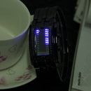 Lovers Steel Blue Luminous LED Electronic Display Watch (Black)(Men) Newly