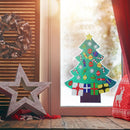DIY Diamond Painting Christmas Tree Shape Wall Stickers Window Decals Xmas Decor