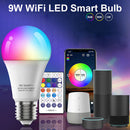 LED WiFi Smart Light E27 Bulb Head RGBCW Color Voice Lamp Home Party Decor Newly