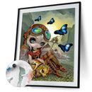 Oil Paint By Numbers Big Eyes Elf Coloring Picture Digital Drawing