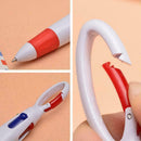 Cartoon Keychain Ballpoint Pen 4 Color Press Carabiner Pen D8R0 K4J1