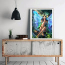 Micolot Butterfly Fairy 5D DIY Diamond Round Rhinestone Embroidery Paintings Artcraft for