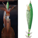 8cm Luminous Wood Shrimp Bait with Squid Jigs Hook Fishing Lures (Green)